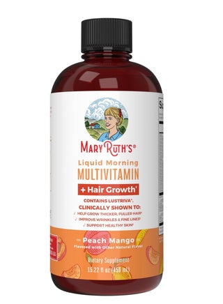 MaryRuth Organics Liquid Multivitamin + Hair Growth | Biotin 10000mcg | Lustriva Hair Growth Supplement | Clinically Tested in Women for Thicker Hair & Facial Wrinkle | Skin Care | Ages 18+ | 15.22 Fl Oz - pzsku/ZCDDE5BE6BE311D4DB5B0Z/45/1746845337/7efa290a-46bd-4062-b3b1-301fc4138c9b
