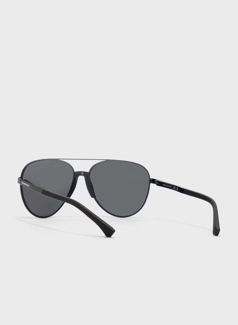 EMPORIO ARMANI 0Ea2059 Aviator Sunglasses - Image 2