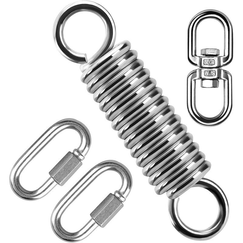 كرسي معلق من الفولاذ المقاوم للصدأ مع زنبرك تعليق زنبرك فولاذي لحمالة الكرسي هامر كيس هواء حامل يوغا - Image 2