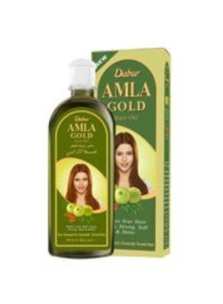 دابر زيت شDabur Amla Gold Hair Oil - 200 mlعر جولد من دابر املا - 200 مل - Image 1