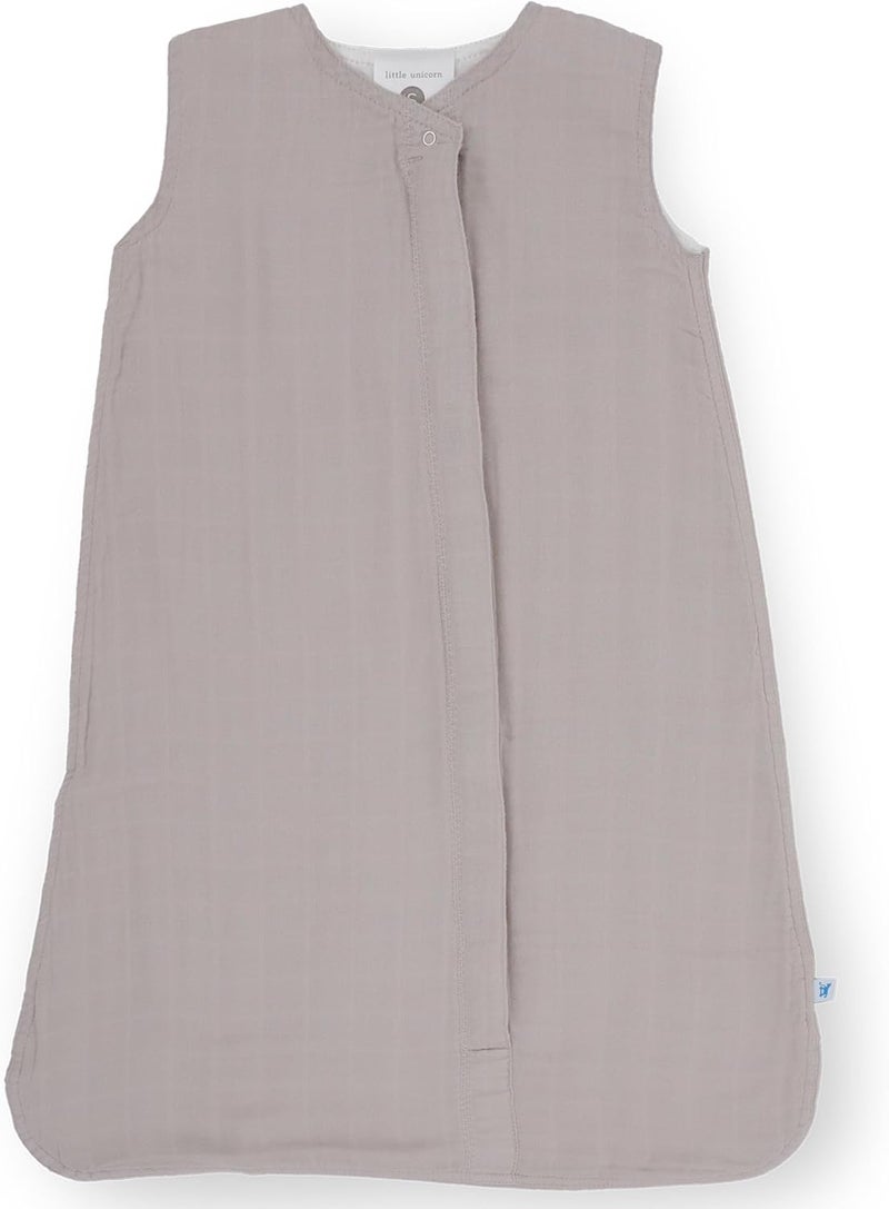 Little Unicorn Cotton Muslin Quilted Sleep Bag in Porpoise - Size M - Image 1