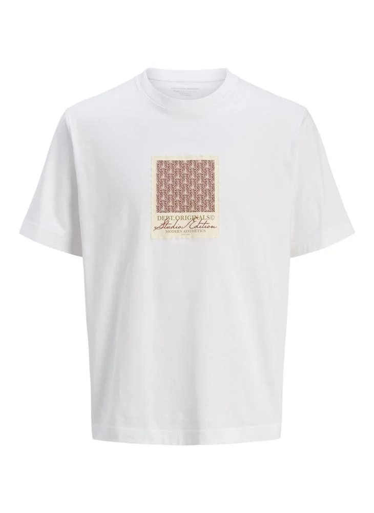 جاك اند جونز Jorislington Logo Crew Neck T-Shrt