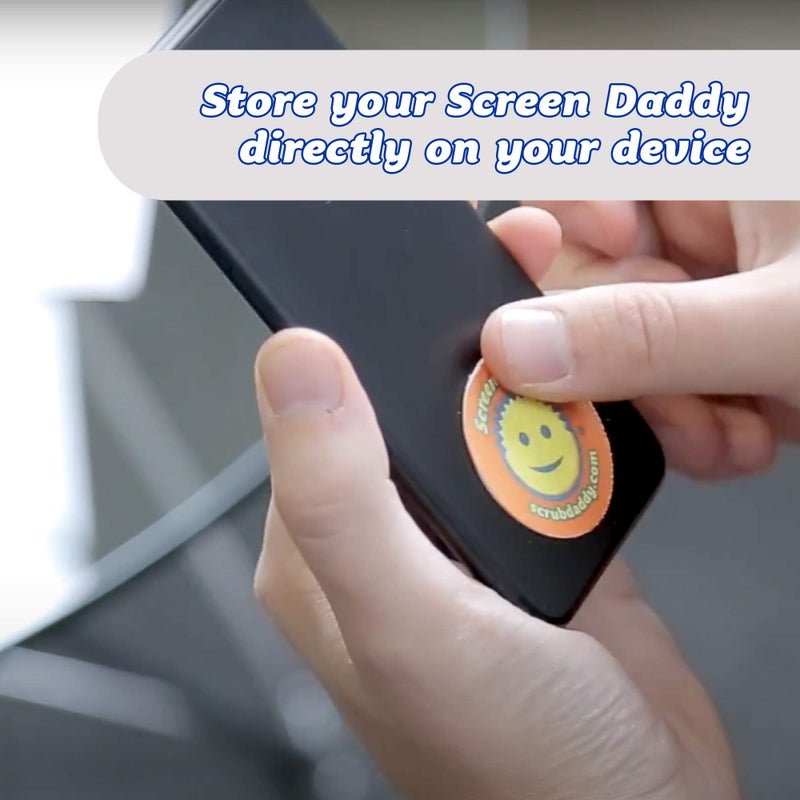 Scrub Daddy, Screen Daddy - Multi-color, Multi-use Microfiber Cleaning Pads for Electronic Screens With Convenient Storage, Scratch Free, Streak Free, Reusable and Washable, 3ct - Image 4