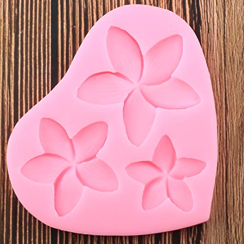 Seedomes Frangipani Plumeria Flower Floral Silicone Mold DIY Pudding Desserts Cupcake Cake Topper Decoration Soap Mould Crystal Jelly Shots Gum Paste Candy Chocolate Handmade Ice Cream Fondant Mold - Image 3