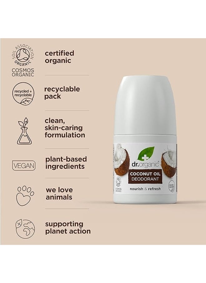 dr.organic Dr. Organic Coconut Oil Deodorant, Nourish & Refresh  - Image 5