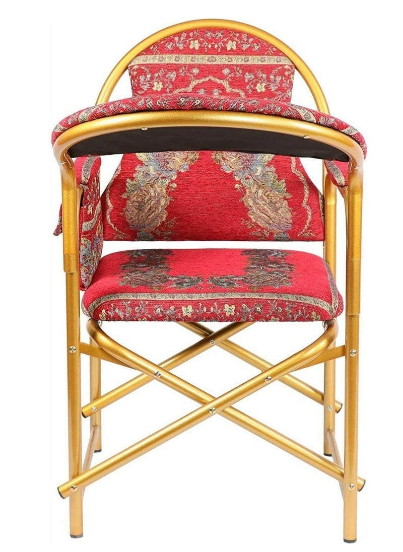 chair  for prayer and recitation of the Holy Quran comfortable for long sitting lightweight suitable for the elderly elegant for mosques and hosting rooms(red)