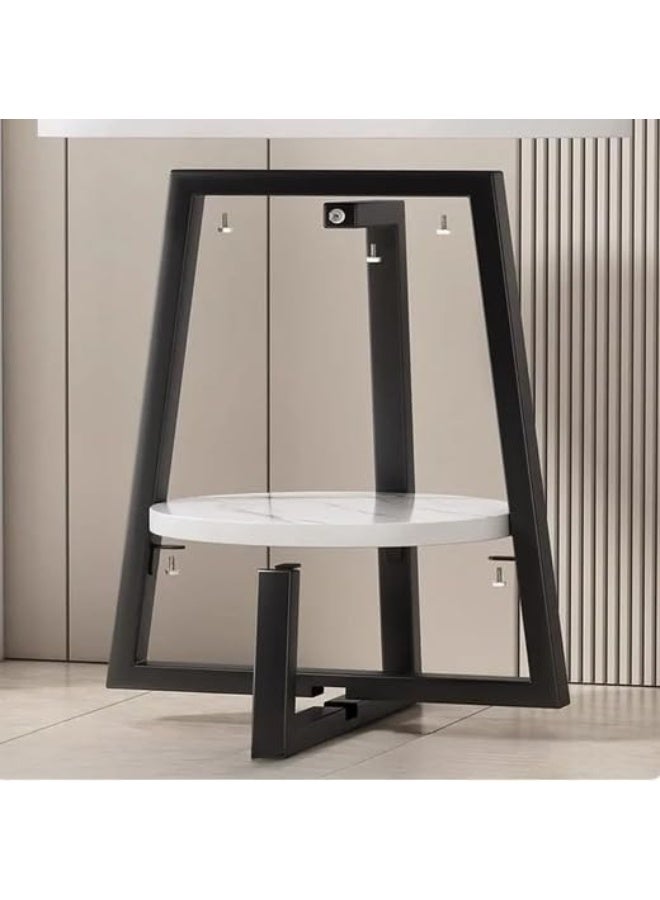 Home Side Tables for Small Spaces, Couch Arm Tray Table for Living Room, Bed, Sofa. End Table Anti-Rust waterproof End Table Anti-Rust waterproof  (black) - Image 4