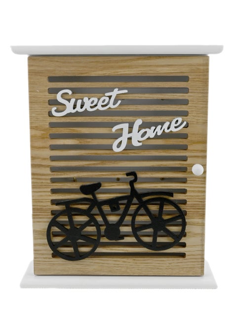 Wooden Key Box For Wall Vintage Wood Wall Mounted Key Holder Key Organizer Wall Ornament Sweet Home Design Key Cabinet With 6 Key Hanging Hooks And Magnetic Door Lock