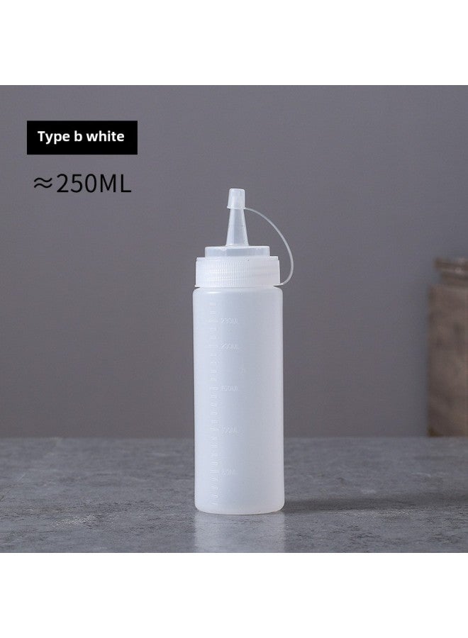 Squeezable Bottle Salad Dressing Milk Cream Seasoning Tomato Sauce Plastic Squeezable Bottle Fruit Sauce Bottle For Home Baking-Specifications:9 A/250ml  - Image 1