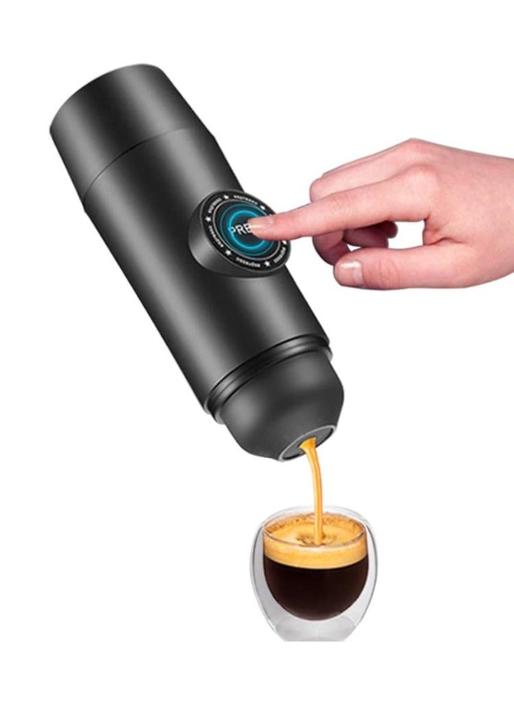 general Upgrade Rechargeable 2-in-1 Portable Electric Coffee Mini Espresso Maker Built-in Battery, Hot Extract Powder & Capsules for outdoor travel - Image 1