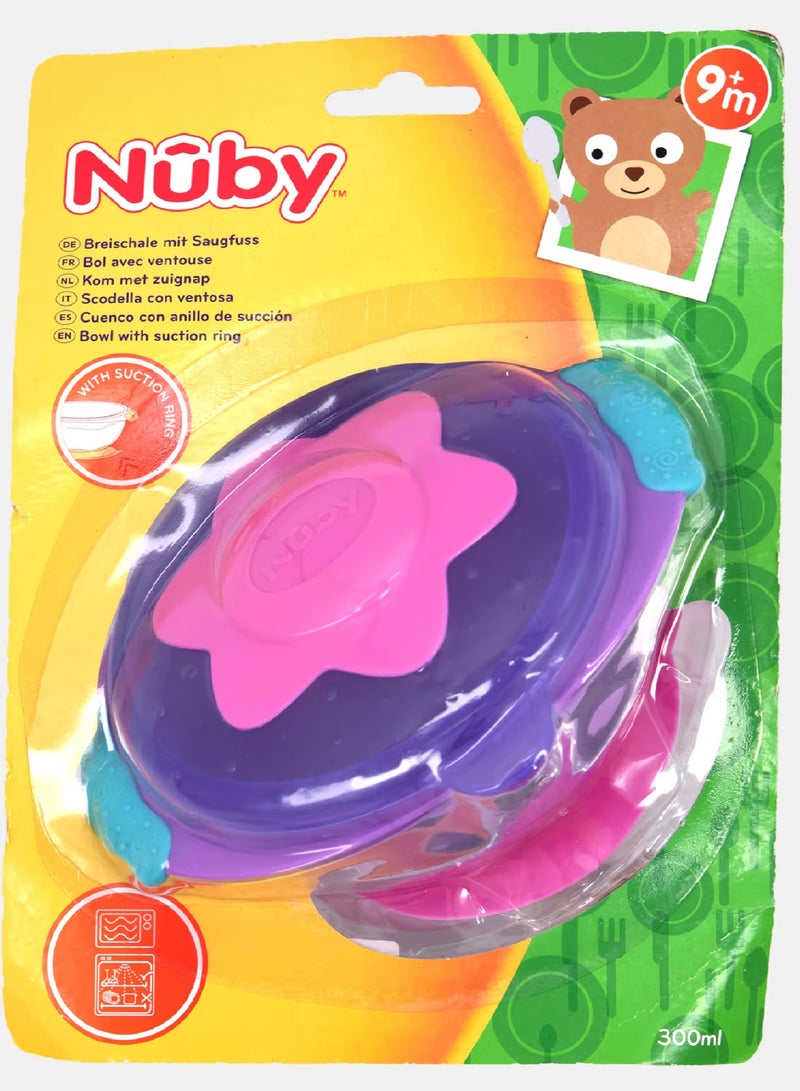 Nuby Nuby Bowl with Suction Ring 1Pc Purple 