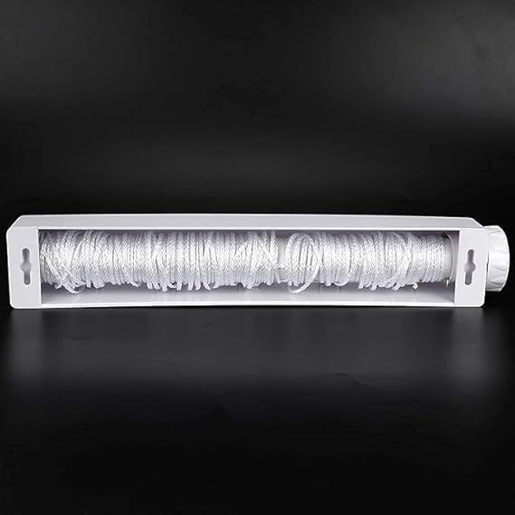 SHOPECOM Wall Mount Cloth Rope for Cloth Hanging Indoor Outdoor Laundry Drying Balconies Kitchen Flexible Rope Automatic Retractable Clothesline Foldable Wall Mount Cloth Hanger1 pcs - Image 5