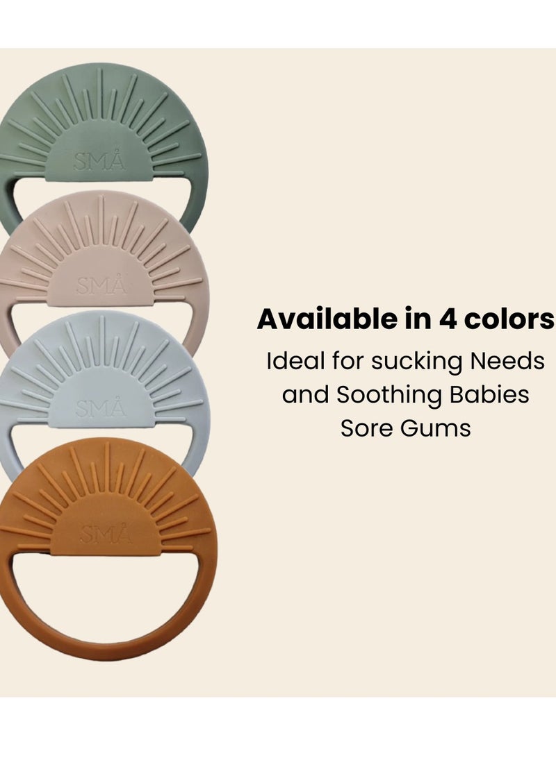 SMA Baby Sun Teether Teething Toys for Babies-Teething Toy Silicone BPA Free Anti-Dropping Infant Teether Pacifiers Chew Toys for Sucking Needs and Soothing Babies Sore Gums - Image 2