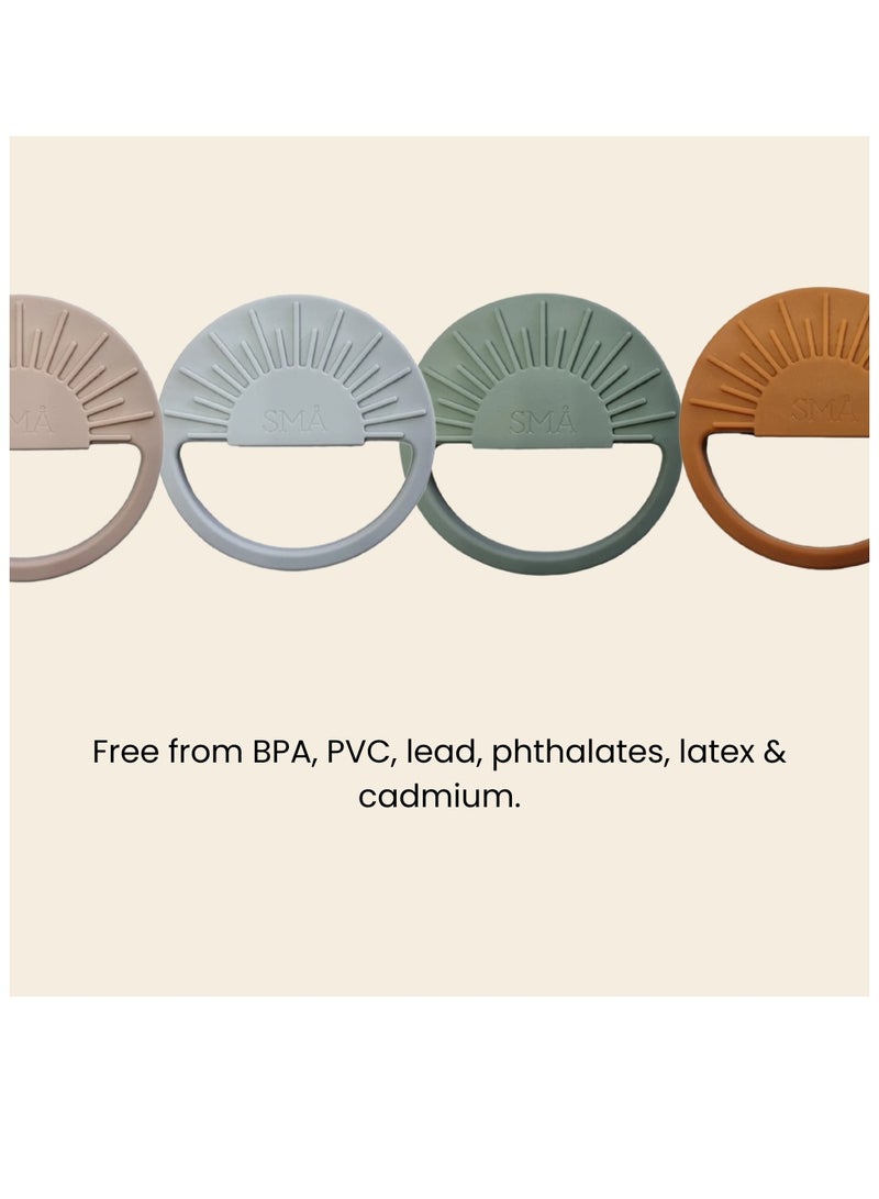 SMA Baby Sun Teether Teething Toys for Babies-Teething Toy Silicone BPA Free Anti-Dropping Infant Teether Pacifiers Chew Toys for Sucking Needs and Soothing Babies Sore Gums - Image 4