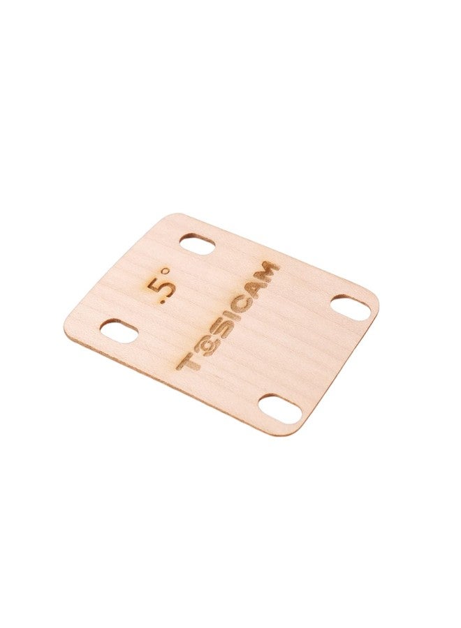TOSICAM 3pcs Guitar Neck Shims Shim Made of Canada Solid Maple Wooden, For Bolt-on Neck Bolts, Shaped 0.25 0.5 1 Degree (0.25 0.5 1 Degree) - Image 5