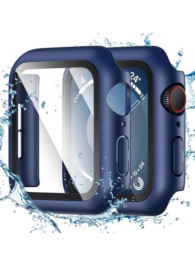 HablTech 3 Pcs Protective Case Compatible with Apple Watch Series 11/10 46mm Case with Tempered Film Screen Protector for iWatch Full Protective Hard PC Bumper Touch Sensitive HD Screen - Image 4