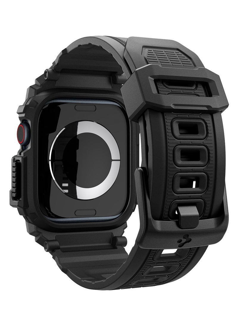 Spigen Rugged Armor Pro for Apple Watch Series 10 (42mm) Case with Band - Matte Black  - Image 3