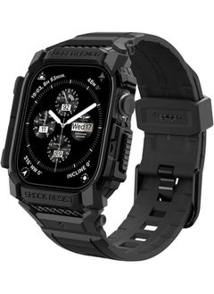 Spigen Rugged Armor Pro for Apple Watch Series 10 (42mm) Case with Band - Matte Black  - Image 1
