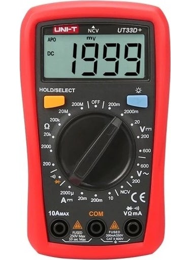 UniT - Uni-T UT33D+ 600V 10A Digital Multimeter - Image 1