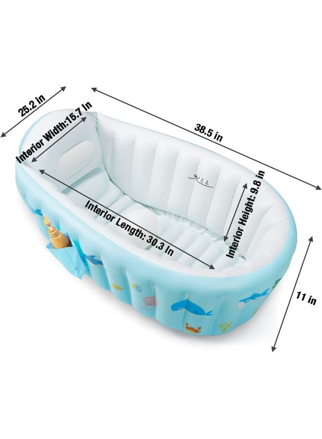 PandaEar Portable Inflatable Baby Bathtub with Air Pump - Image 2