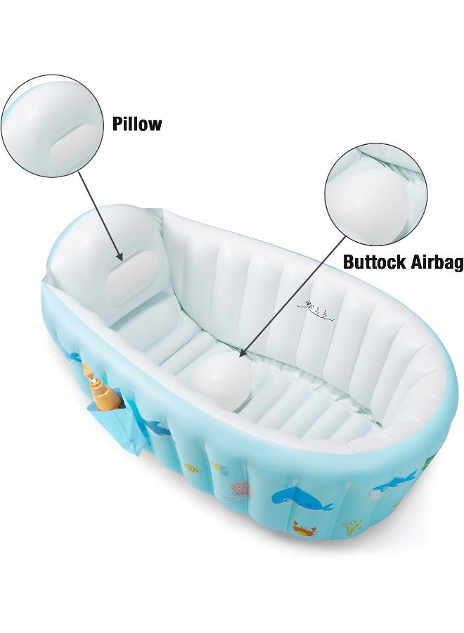 PandaEar Portable Inflatable Baby Bathtub with Air Pump - Image 3