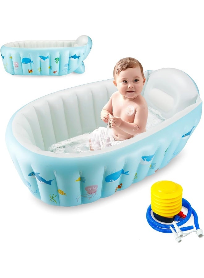 PandaEar Portable Inflatable Baby Bathtub with Air Pump - Image 1