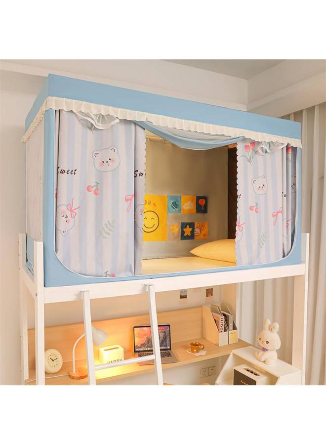 Bluejw 2024 New Student Net Strong Shading Mosquito Net Curtain Full Coating Dormitory Upper And Lower Bunk Thickened Four Seasons Universal - Image 1