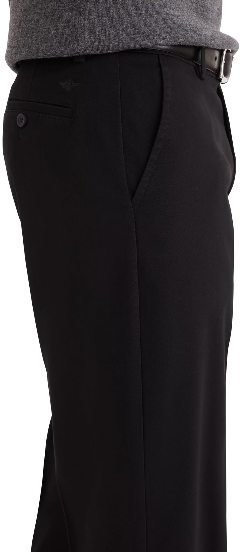 Dockers Men's Classic Fit Easy Khaki Pants (Regular and Big & Tall), Black, 34W x 32L - Image 3
