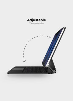 blupebble Magic Folio Detachable Magnetic Keyboard with Large Precision Trackpad, Full-Size Backlit Keyboard Designed for iPad Pro 4th Gen 11 inch and iPad Air 5th Gen 10.9 inch  - Image 2