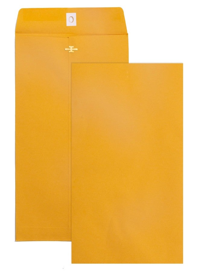 Goefun Clasp Envelopes 9x12, 100 GSM Paper, 100 Pack Goefun Brown Kraft Manilla Envelopes with Clasp Closure and Gummed Seal for Business, Legal, Office, Home and School - Image 1