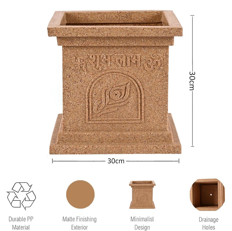 Kuber Industries 12 Inch Plastic Tulsi Planter Pot - Image 3