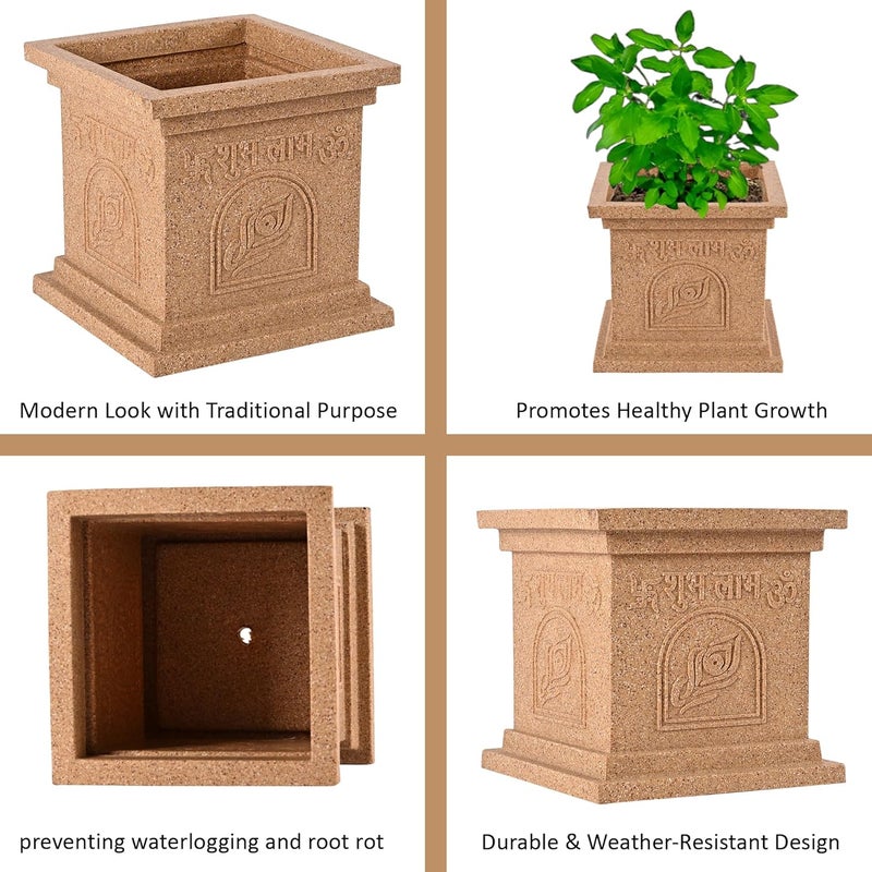 Kuber Industries 12 Inch Plastic Tulsi Planter Pot - Image 5