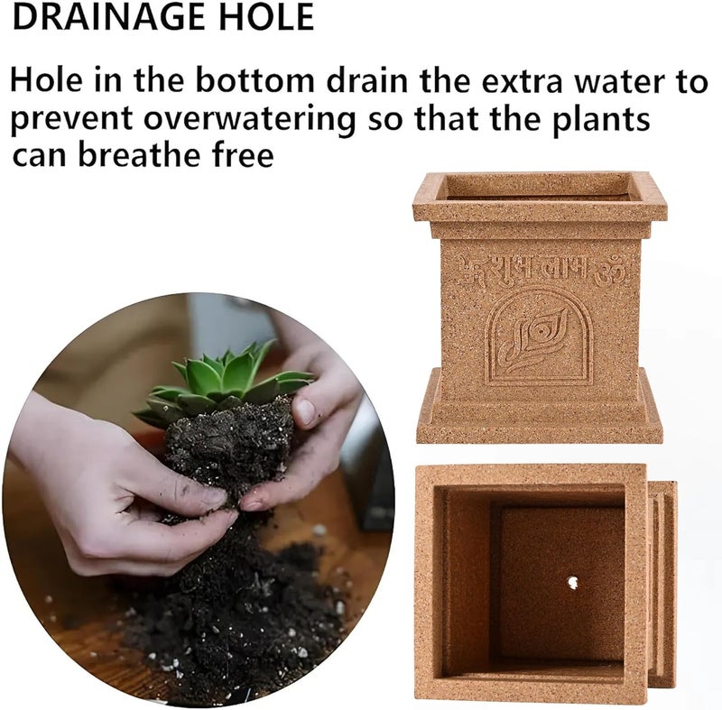 Kuber Industries 12 Inch Plastic Tulsi Planter Pot - Image 4