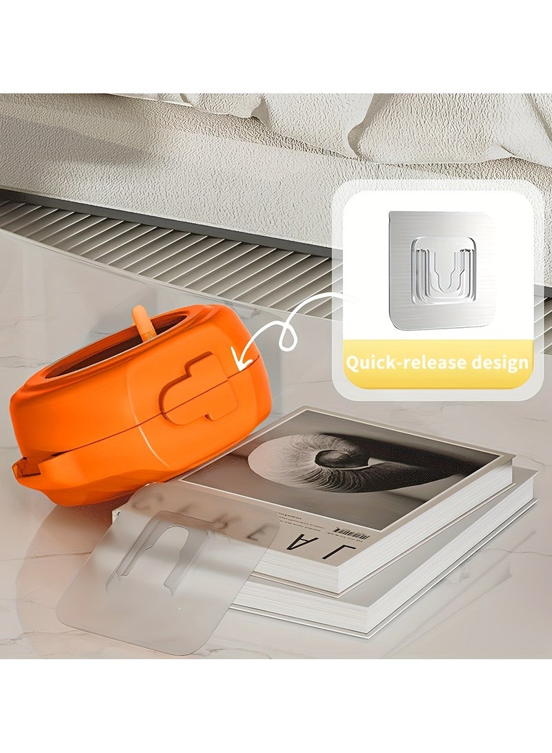 AROAQ Professional Badminton Trainer Kit with Adjustable String and Drawstring Storage Bag Durable PVC Material Perfect for Indoor And Outdoor Practice Orange - Image 3