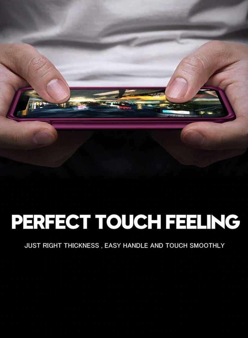 Wtech Apple iPhone Air 5G 2025 Luxury Premium Quality Liquid Silicone Case Cover (MCRPSN) - Plum - Image 5