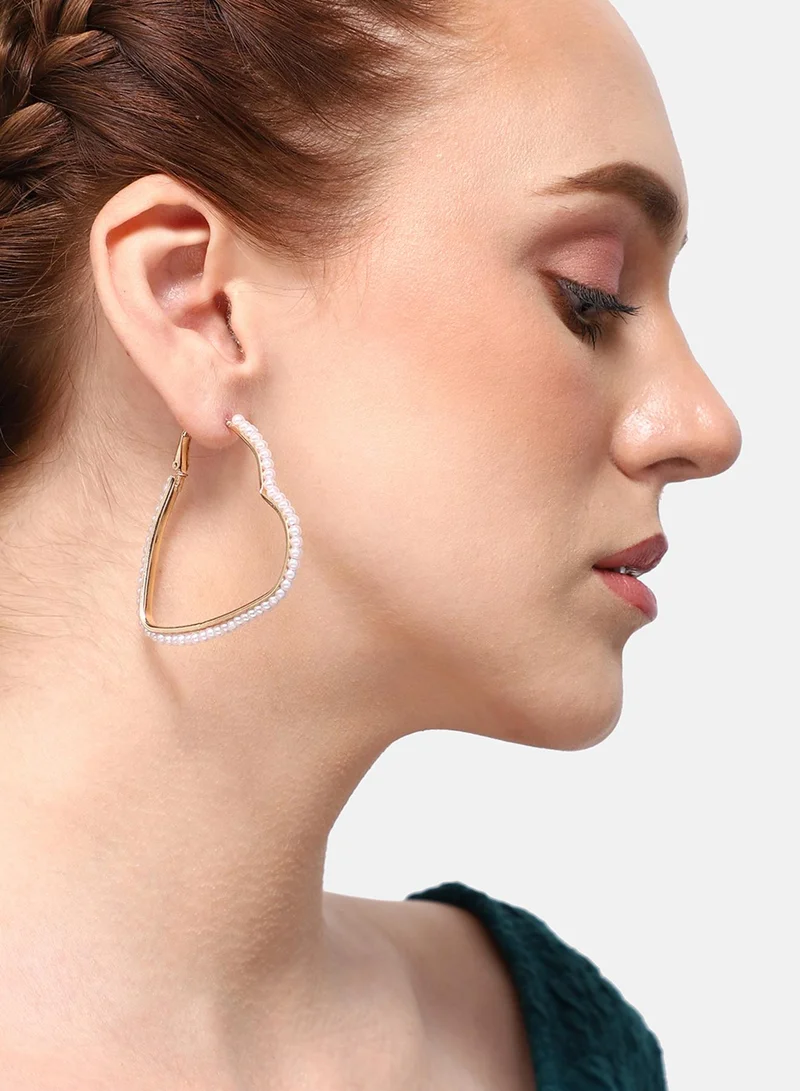 SOHI Party Artificial Hoop Earring Jewellery