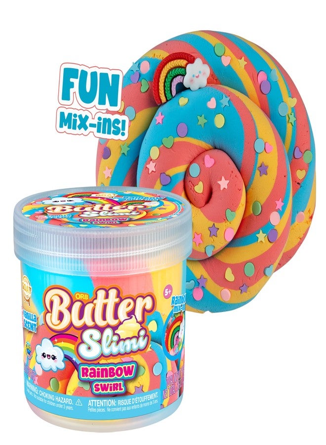 The Orb Factory ORB Goat Fluffy Butter Slime Fruit Salad 3 Pack Kit - Smooth, Soft, Fluffy Scented Dragon Fruit, Mango, Rainbow Swirl ORB Butter Slimes for Kids - Party Favors, Gifts with Resealable Slime Containers - Image 4
