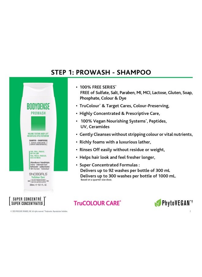 SNOBGIRLS Bodydense Plumping, Hydrating Volumizing Shampoo For Fine Hair Volume Texture Body Lift Lightweight Vegan Shampoo For Fine, Frail, Dry Or Limp Hair (10.1 Fl Oz)  - Image 4