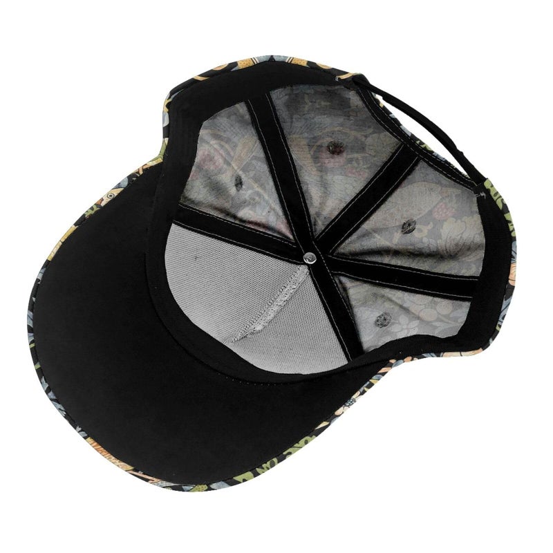 DJTRRF Vintage Green Yellow Birds Floral Baseball Cap Dad Hats All-Over Print Accessory 100% Polyester Adjusts to Fit Most - Image 4