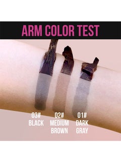 Smile Tattoo Brow Tint Easy Peel Off Tint - Eyebrow Gel with Mascara Brush and Three Eyebrow Shapes Waterproof Sweatproof 3 Days Long Lasting Peel Off Tattoo Brow Gel Medium Brown #02  - Image 5