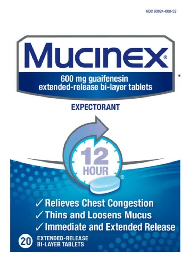 MUCINEX Expectorant 20's Tablets 