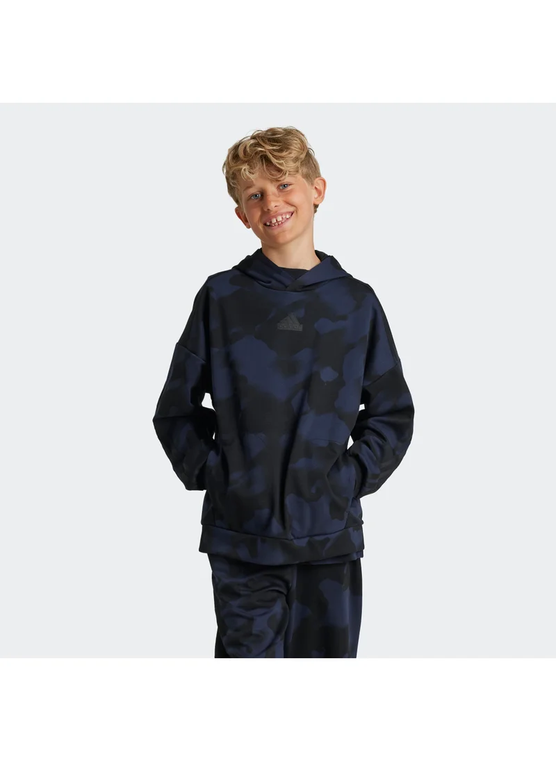 Adidas Youth Future Icon Aop Hoodie