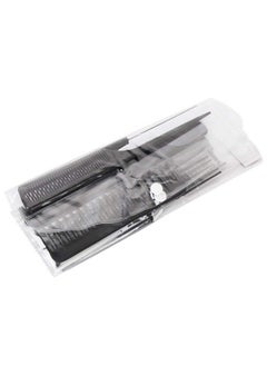 Maahal Maahal 10pcs Professional Salon Hairstyle Combs Set for Hairdresser Barbers Black  - Image 2