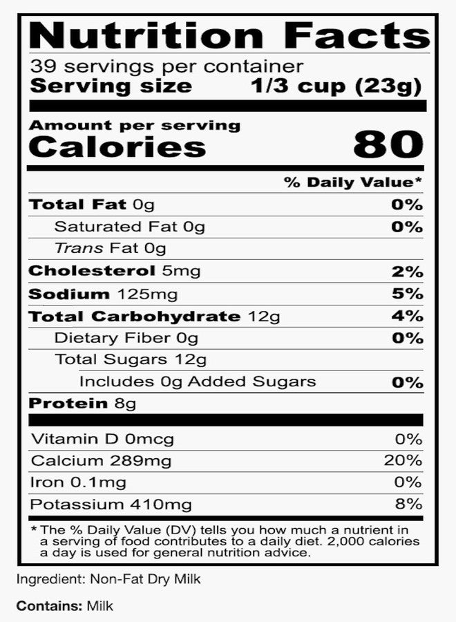 Anthony's Non Fat Milk Powder, 2 lb, Instant, Gluten Free & Non GMO - Image 3
