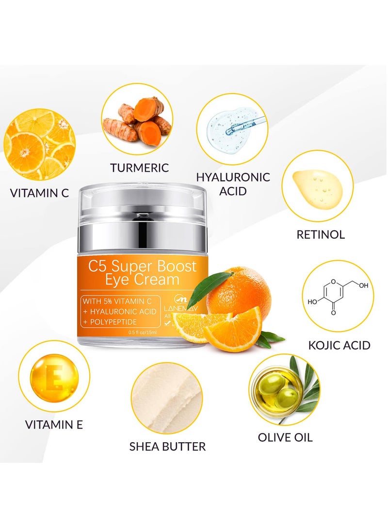 Super Boost Eye Cream, Vitamin C Hyaluronic Acid Polypeptide ,  Dark Circles And Puffiness, Anti-Aging Caffeine, Brightens, Reduces Puffiness, Dark Circles, And Fine Lines, Eye Treatment 15ml - pzsku/ZCDDFBB97373B31408E3BZ/45/_/1717989364/4dab3d5d-8a5d-45cd-875e-95bf11536938