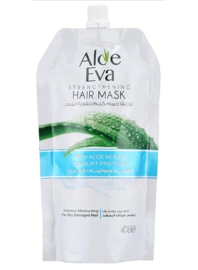 Aloe Eva Hair Mask Pouch with Aloe Vera & Yoghurt Proteins 250gm + Hair Oil Replacement with Aloe Vera & Yoghurt Proteins, 250 ml  - Image 3