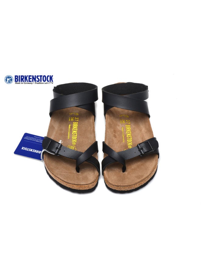 Summer High-top Strap Cork Sandals For Men And Women Lovers Shoes Casual Set Toe Roman Beach Sandals For Women