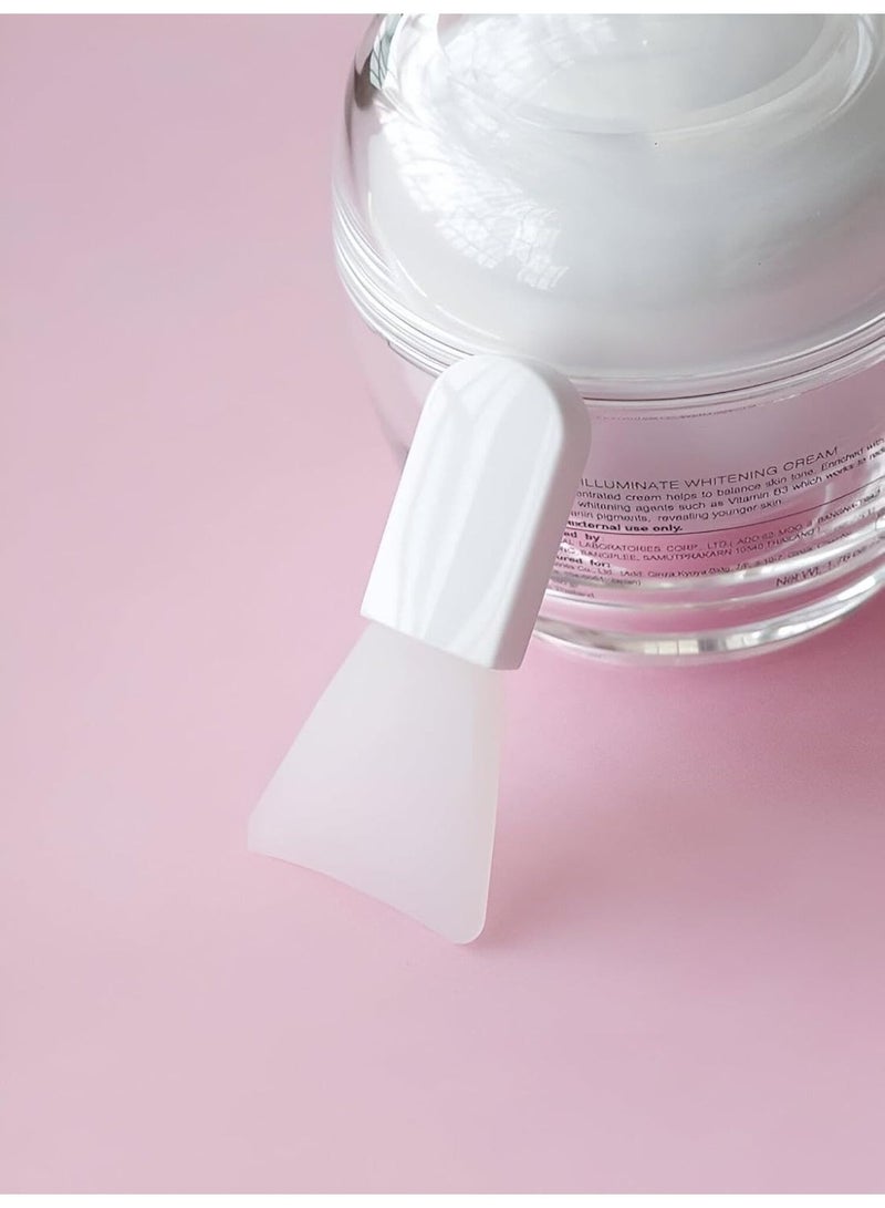 فرش سيليكون لوضع قناع الوجه، ملاعق مكياج صغيرة سهلة الاستخدام، أدوات معالجة الطين لقناع تجميل الوجه، مجموعة من 3 فرش سيليكون ناعمة - Image 5