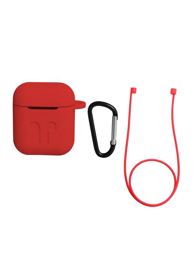 Protecting Case Cover For Apple AirPods Red