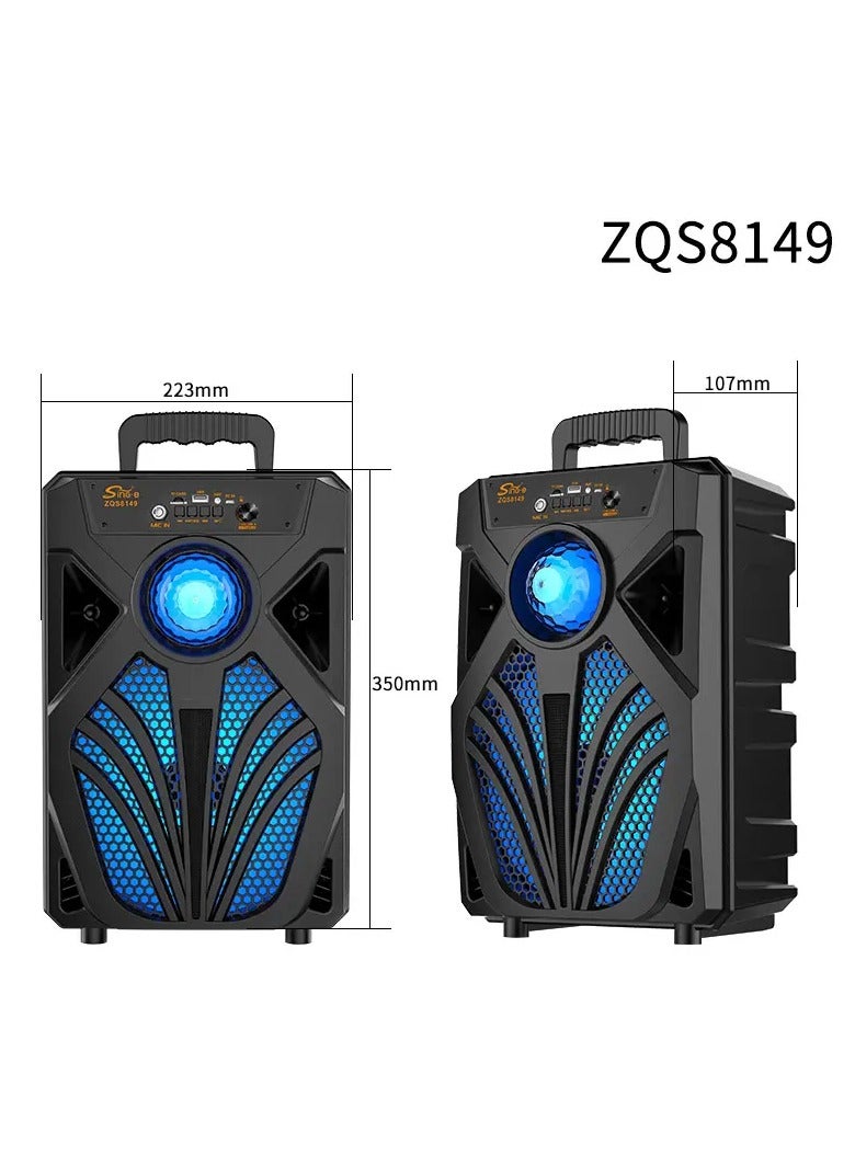 singe Wireless Bluetooth Speaker, Stereo Sound, FM Radio, TF Memory, USB Input, Mic Input rechargeable - Image 4